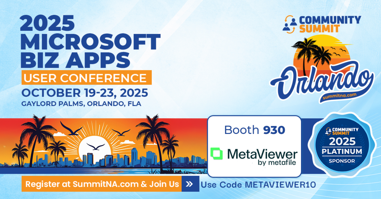 2025 Microsoft Biz Apps Conference, Oct 19-23, Gaylord Palms Orlando. Visit Booth 930, register at SummitNA.com.